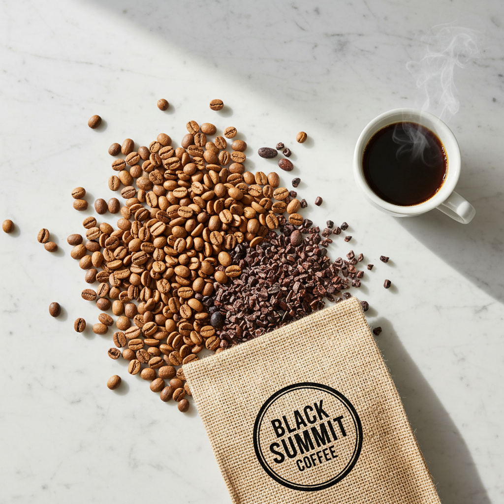 Cocoa Light Blend Flat Lay